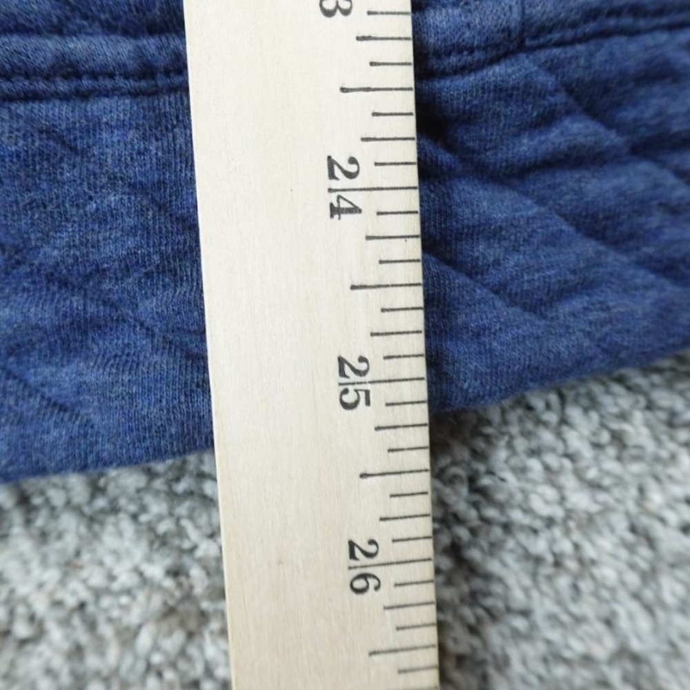 Patagonia Jacket Womens S Blue Organic Cotton Quilt Hoody Quilted Full Zip Hike - Picture 8 of 11